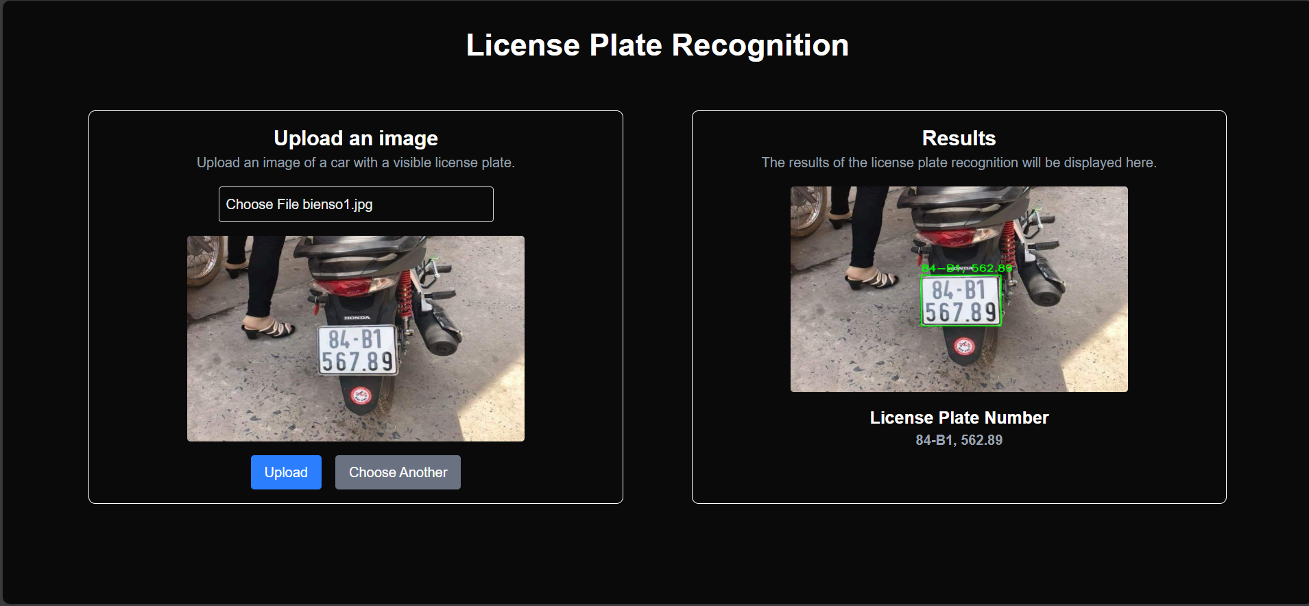 VN License Plate Recognition
